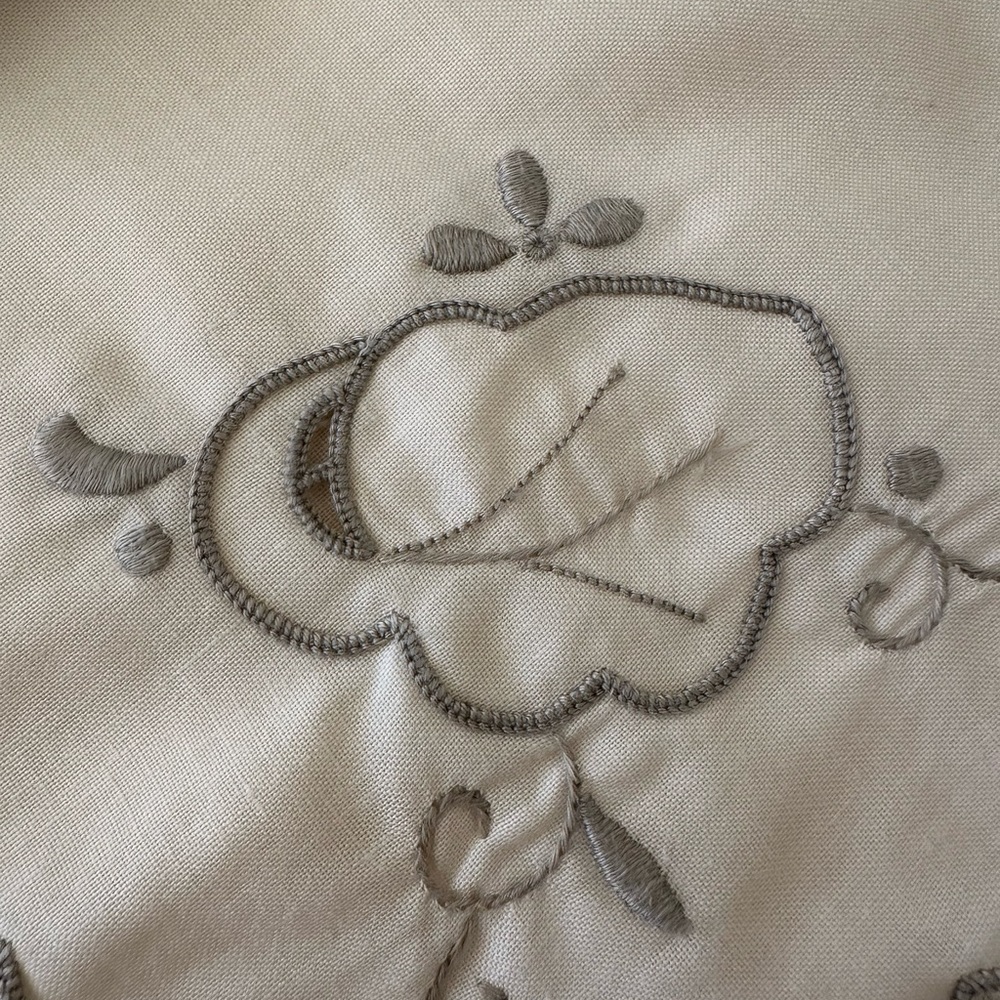 Vtg 9 of Handkerchiefs Muted White With Embroidery Openwork Borders, “15,5x16” - Picture 6 of 14